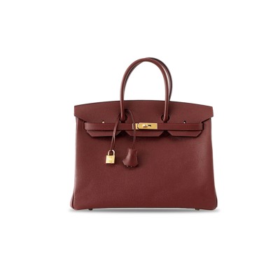 HERMÈS BIRKIN 40 ROUGE H TOGO GOLD PALLADIUM  (40cm)